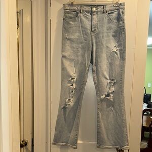 Distressed Light Blue Women's Jeans